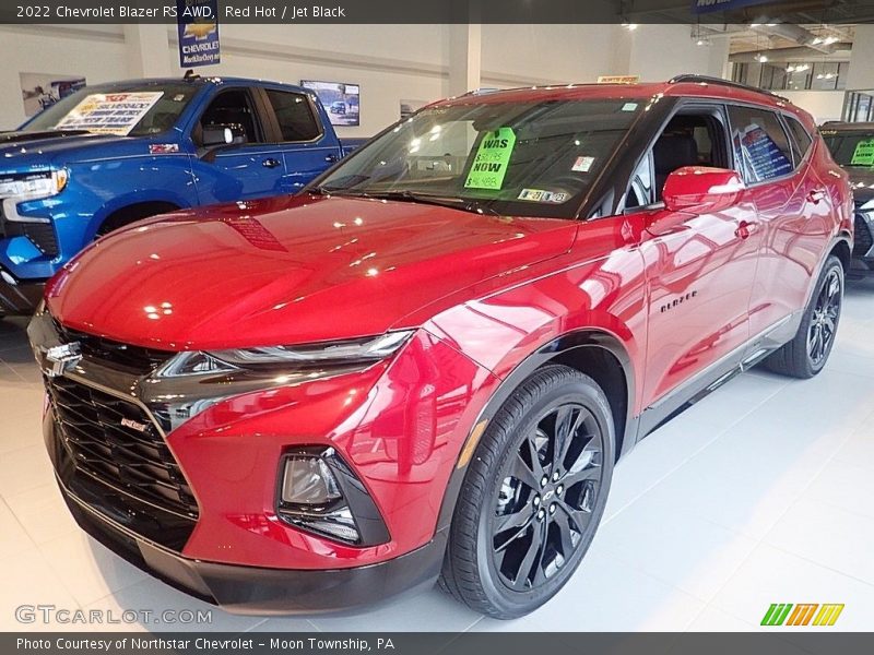 Red Hot / Jet Black 2022 Chevrolet Blazer RS AWD