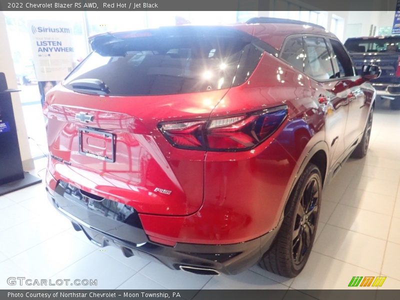 Red Hot / Jet Black 2022 Chevrolet Blazer RS AWD