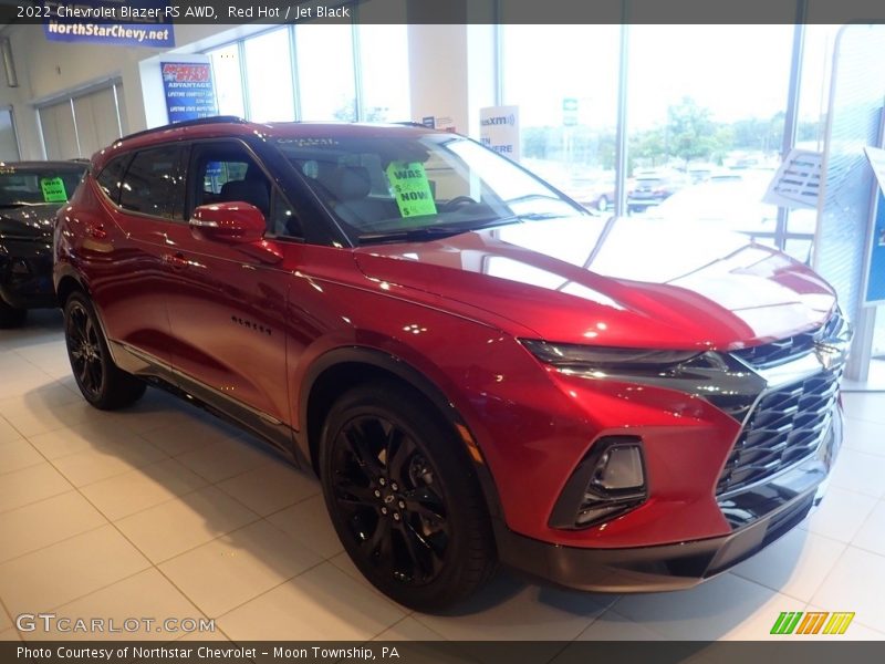 Red Hot / Jet Black 2022 Chevrolet Blazer RS AWD