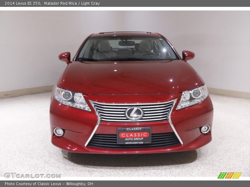Matador Red Mica / Light Gray 2014 Lexus ES 350