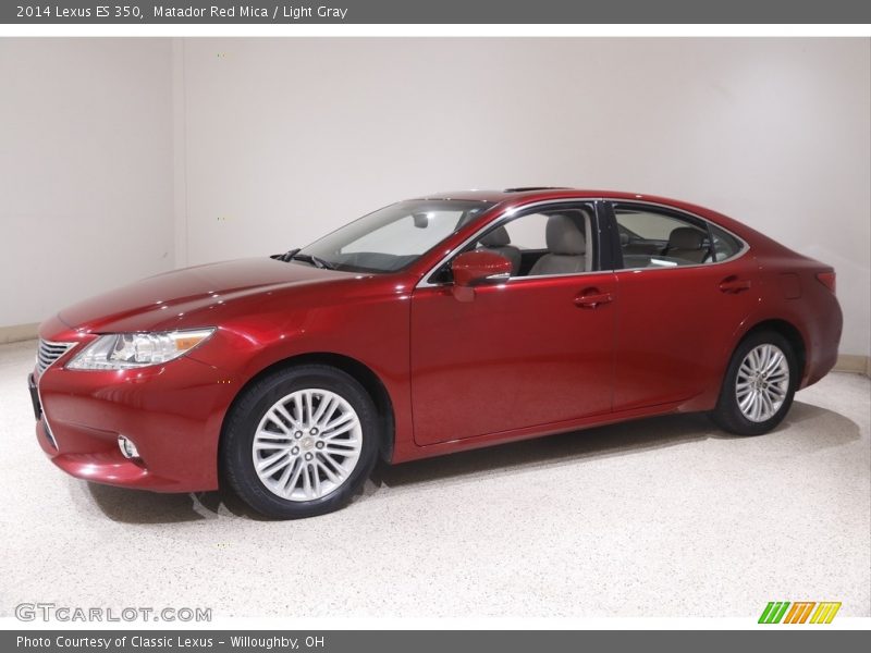 Matador Red Mica / Light Gray 2014 Lexus ES 350