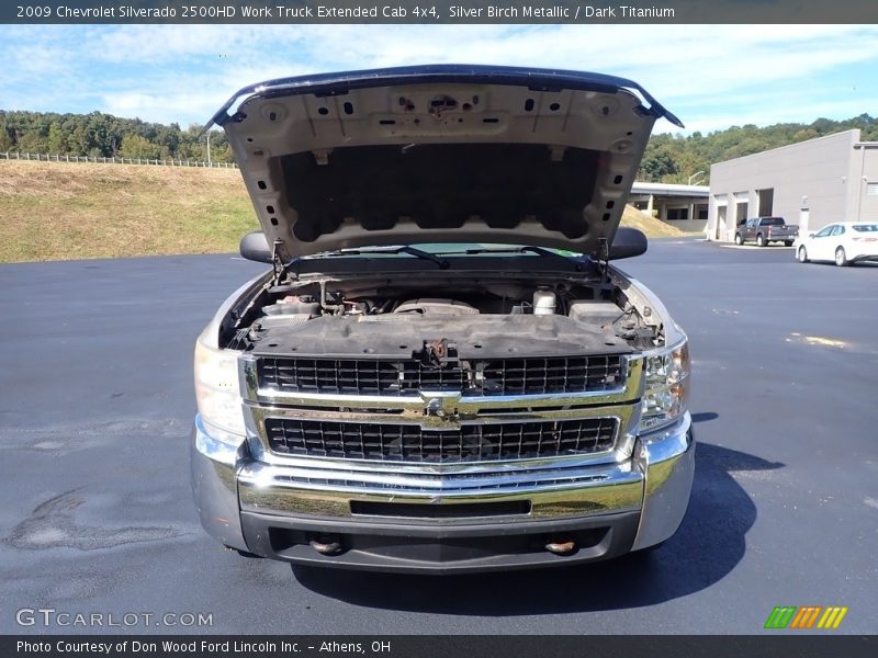 Silver Birch Metallic / Dark Titanium 2009 Chevrolet Silverado 2500HD Work Truck Extended Cab 4x4