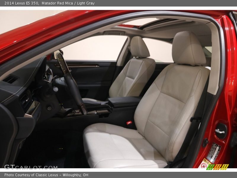 Matador Red Mica / Light Gray 2014 Lexus ES 350