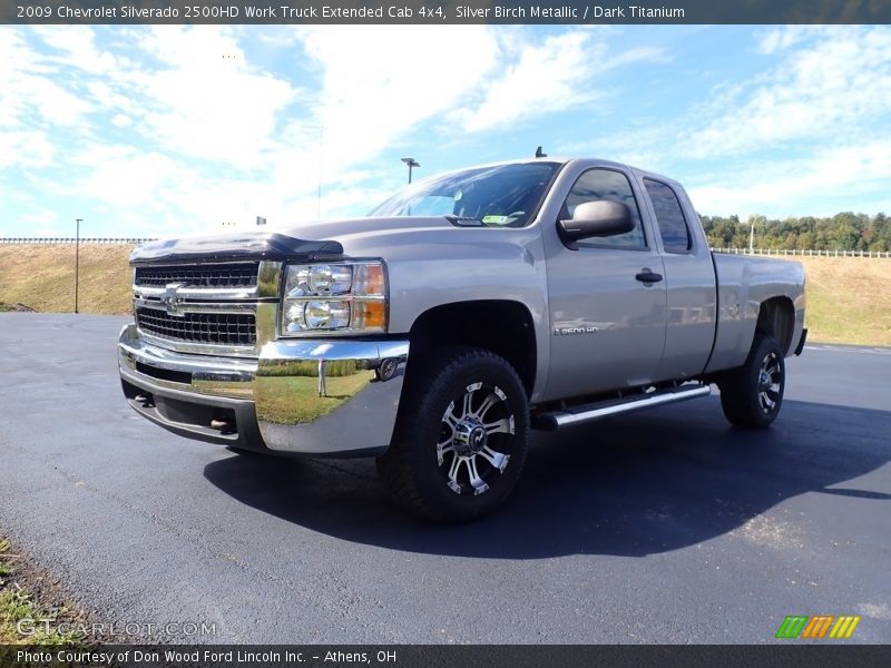 Silver Birch Metallic / Dark Titanium 2009 Chevrolet Silverado 2500HD Work Truck Extended Cab 4x4
