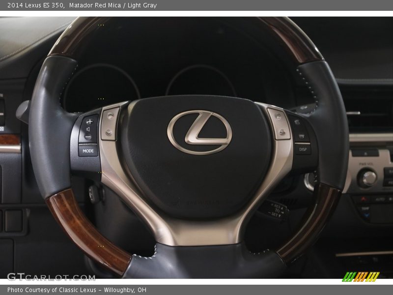 Matador Red Mica / Light Gray 2014 Lexus ES 350