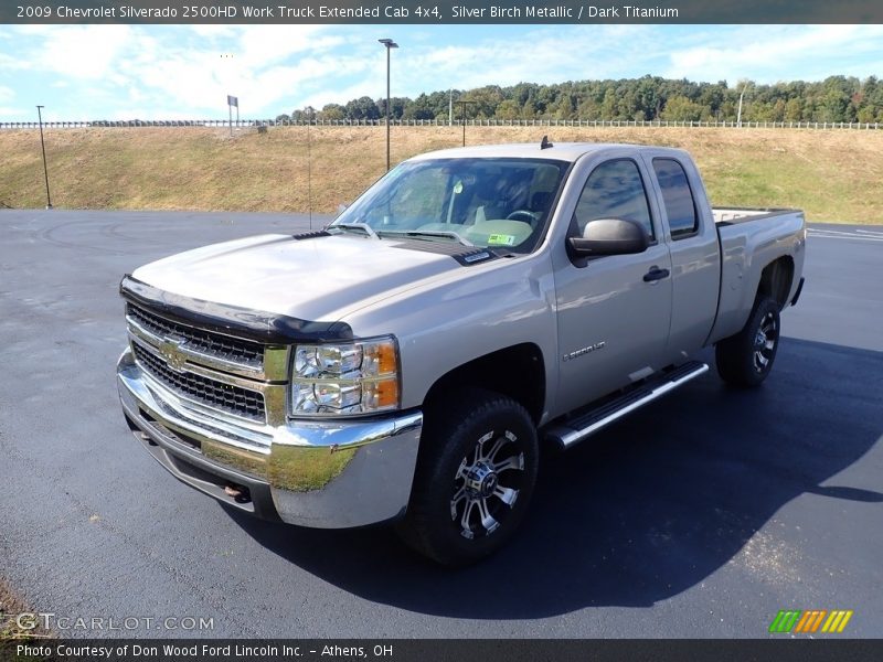 Silver Birch Metallic / Dark Titanium 2009 Chevrolet Silverado 2500HD Work Truck Extended Cab 4x4