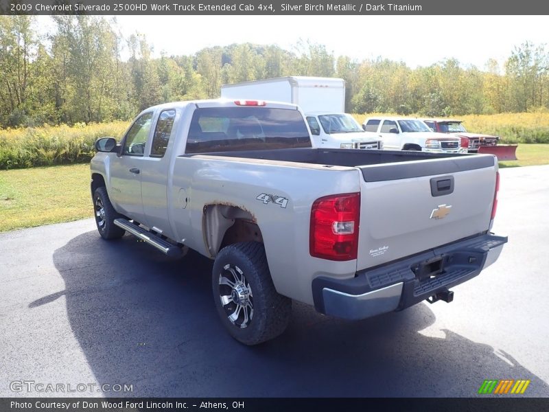 Silver Birch Metallic / Dark Titanium 2009 Chevrolet Silverado 2500HD Work Truck Extended Cab 4x4
