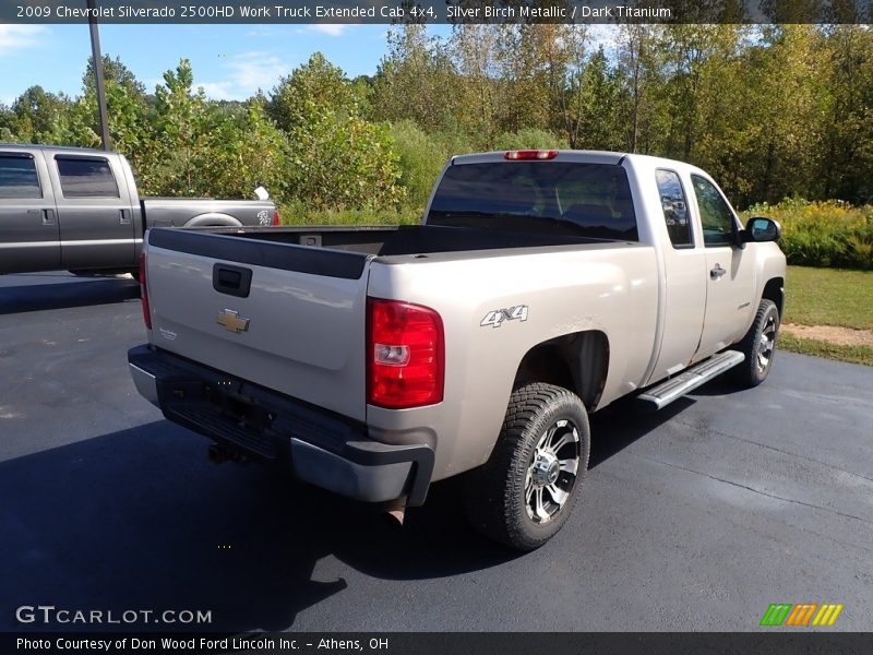 Silver Birch Metallic / Dark Titanium 2009 Chevrolet Silverado 2500HD Work Truck Extended Cab 4x4