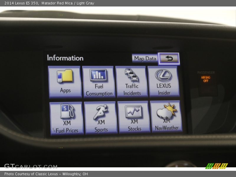Matador Red Mica / Light Gray 2014 Lexus ES 350