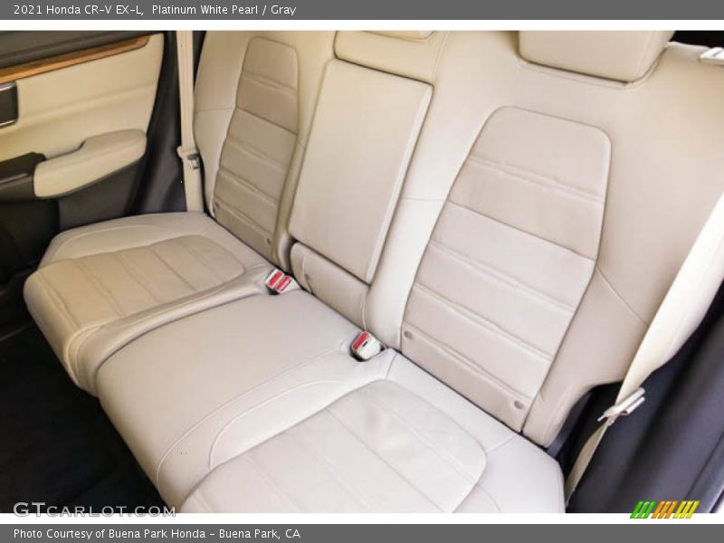 Platinum White Pearl / Gray 2021 Honda CR-V EX-L