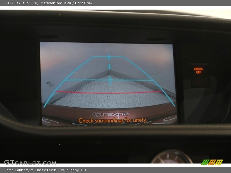 Matador Red Mica / Light Gray 2014 Lexus ES 350