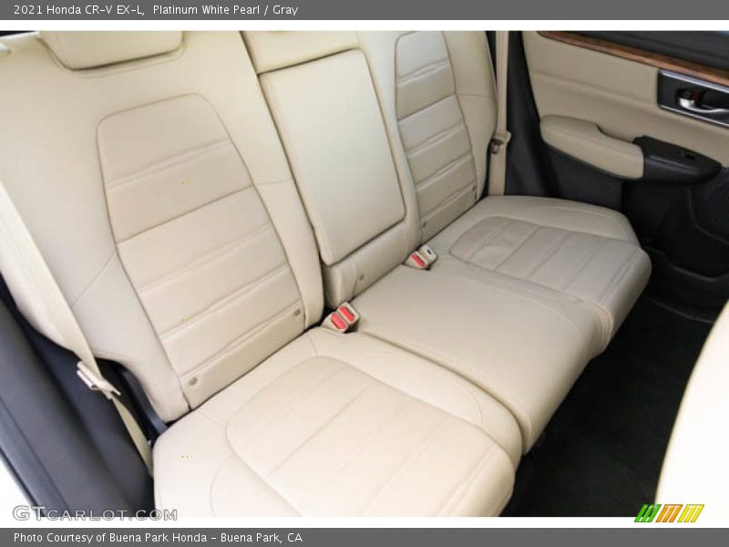 Platinum White Pearl / Gray 2021 Honda CR-V EX-L