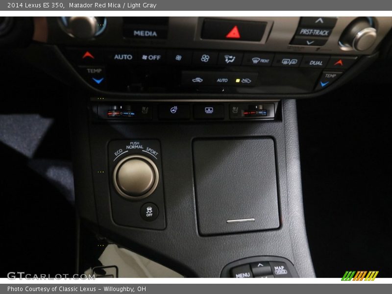 Matador Red Mica / Light Gray 2014 Lexus ES 350