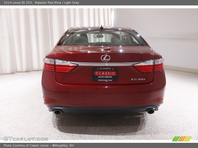 Matador Red Mica / Light Gray 2014 Lexus ES 350