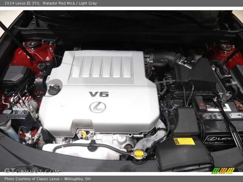 Matador Red Mica / Light Gray 2014 Lexus ES 350
