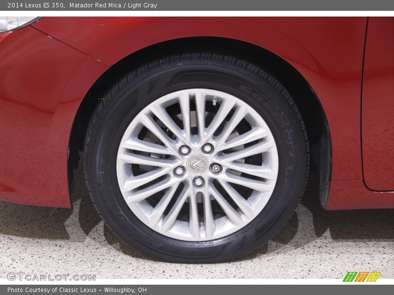 Matador Red Mica / Light Gray 2014 Lexus ES 350