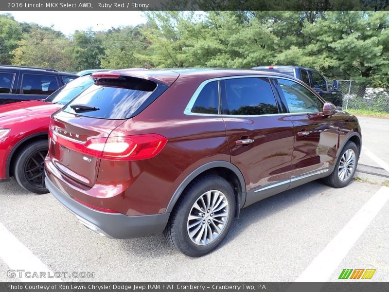  2016 MKX Select AWD Ruby Red