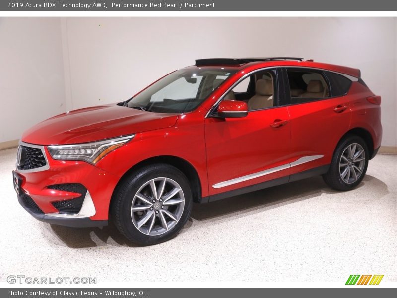 Performance Red Pearl / Parchment 2019 Acura RDX Technology AWD