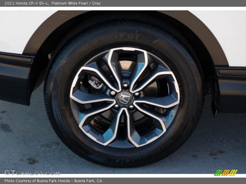 Platinum White Pearl / Gray 2021 Honda CR-V EX-L