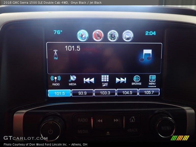 Onyx Black / Jet Black 2018 GMC Sierra 1500 SLE Double Cab 4WD