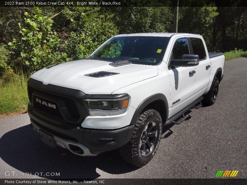 Bright White / Black/Red 2022 Ram 1500 Rebel Crew Cab 4x4