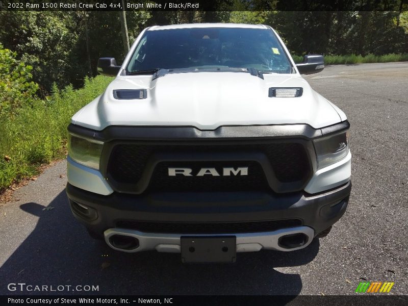 Bright White / Black/Red 2022 Ram 1500 Rebel Crew Cab 4x4