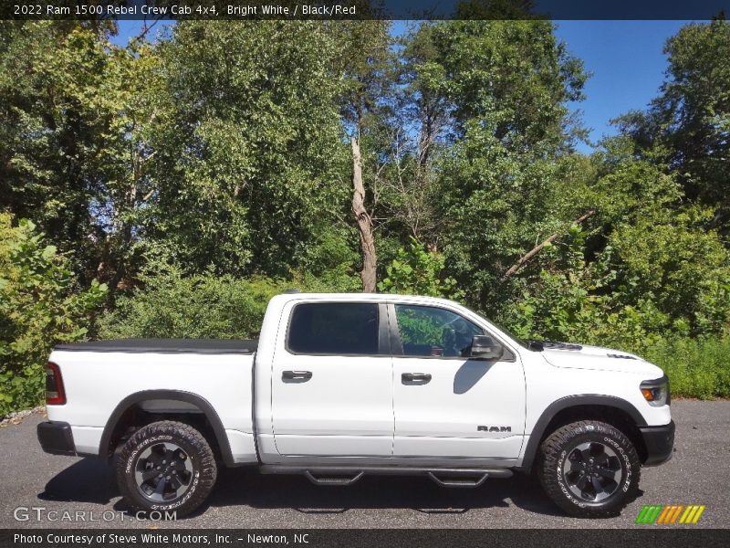 Bright White / Black/Red 2022 Ram 1500 Rebel Crew Cab 4x4