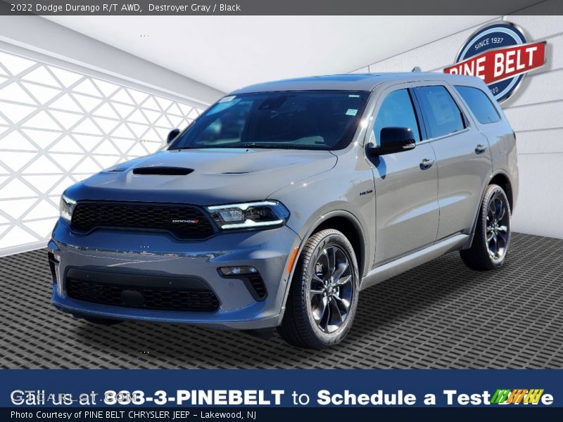 Destroyer Gray / Black 2022 Dodge Durango R/T AWD