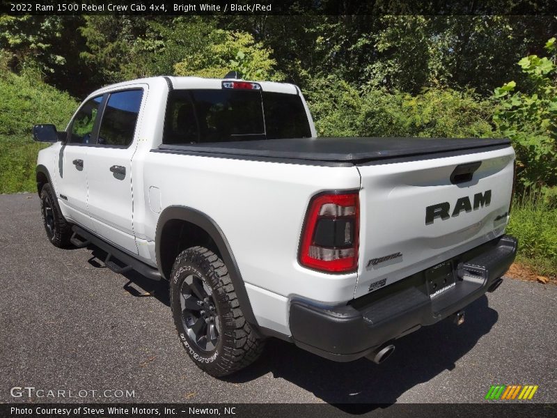 Bright White / Black/Red 2022 Ram 1500 Rebel Crew Cab 4x4