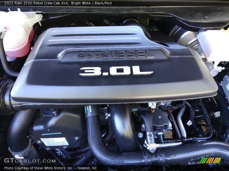 Bright White / Black/Red 2022 Ram 1500 Rebel Crew Cab 4x4