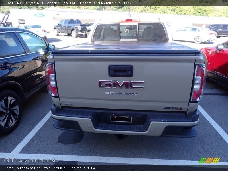 Desert Sand Metallic / Jet Black 2021 GMC Canyon AT4 Extended Cab 4WD