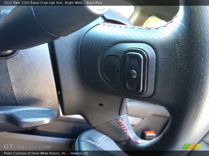 Bright White / Black/Red 2022 Ram 1500 Rebel Crew Cab 4x4