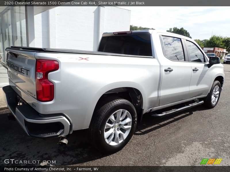 Silver Ice Metallic / Jet Black 2020 Chevrolet Silverado 1500 Custom Crew Cab 4x4
