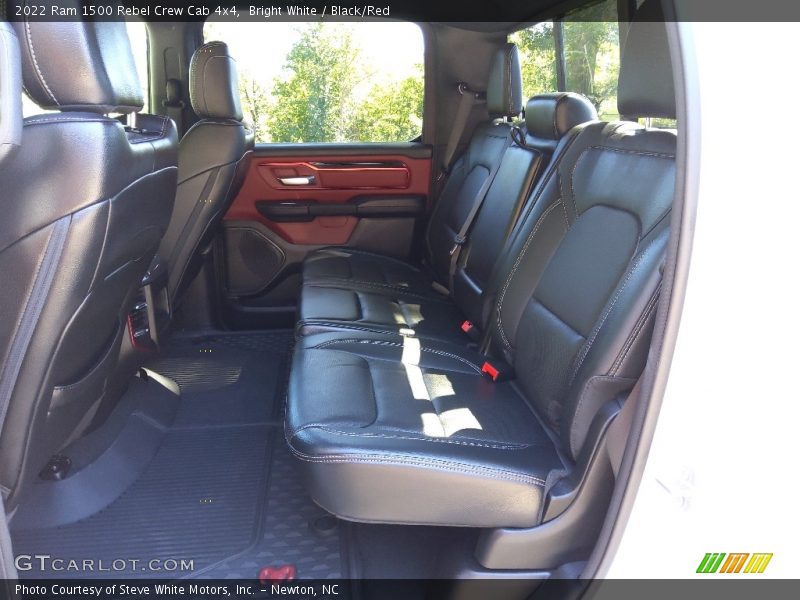 Bright White / Black/Red 2022 Ram 1500 Rebel Crew Cab 4x4