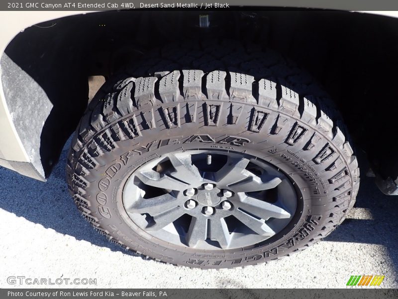 Desert Sand Metallic / Jet Black 2021 GMC Canyon AT4 Extended Cab 4WD