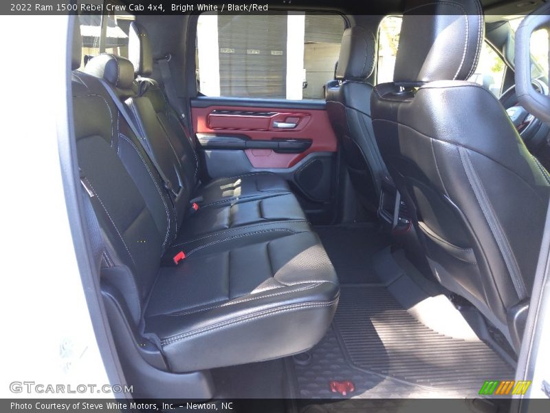 Bright White / Black/Red 2022 Ram 1500 Rebel Crew Cab 4x4