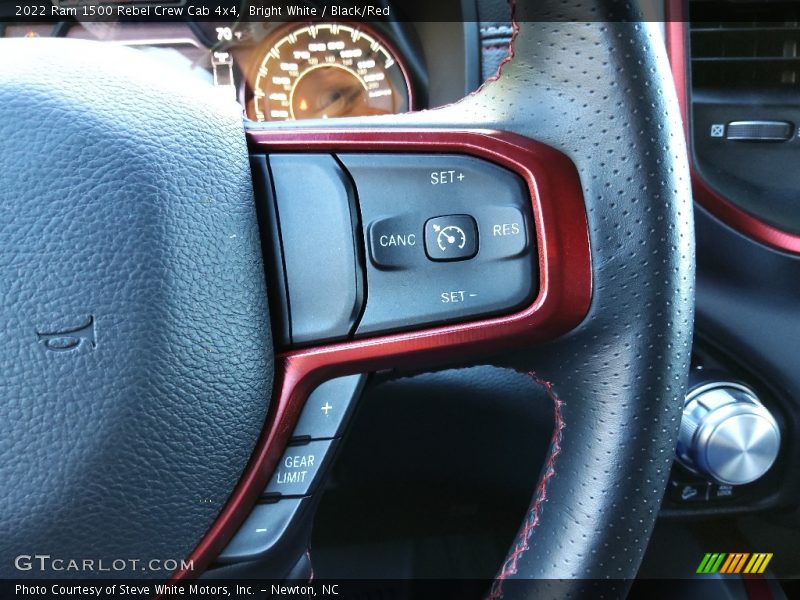 Bright White / Black/Red 2022 Ram 1500 Rebel Crew Cab 4x4