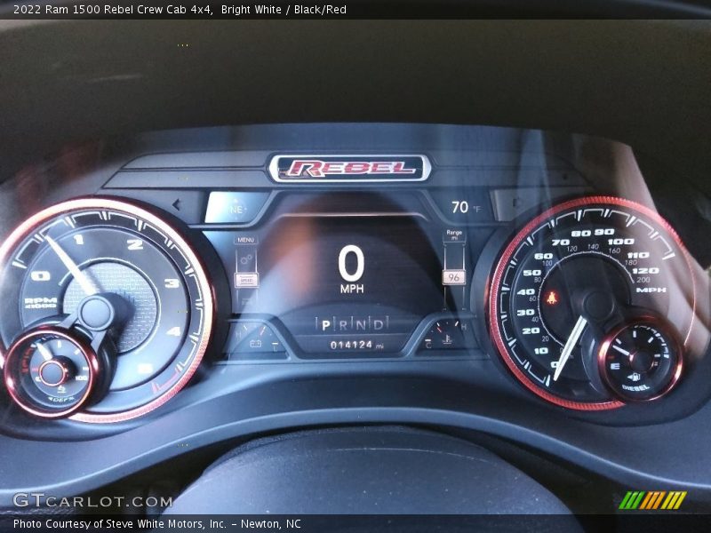 Bright White / Black/Red 2022 Ram 1500 Rebel Crew Cab 4x4