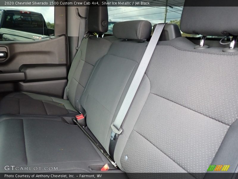 Silver Ice Metallic / Jet Black 2020 Chevrolet Silverado 1500 Custom Crew Cab 4x4