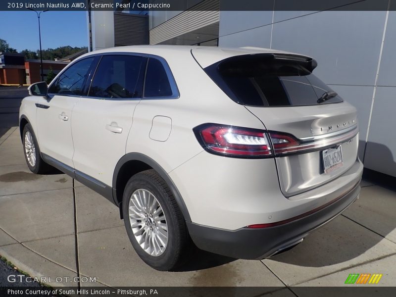 Ceramic Pearl / Cappuccino 2019 Lincoln Nautilus AWD