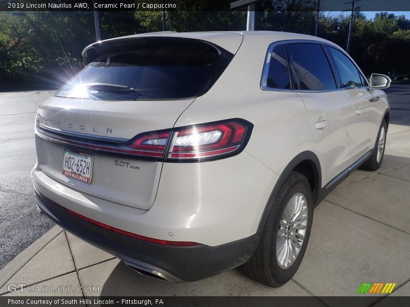 Ceramic Pearl / Cappuccino 2019 Lincoln Nautilus AWD