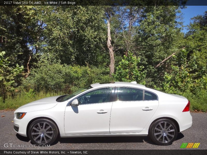 Ice White / Soft Beige 2017 Volvo S60 T6 AWD