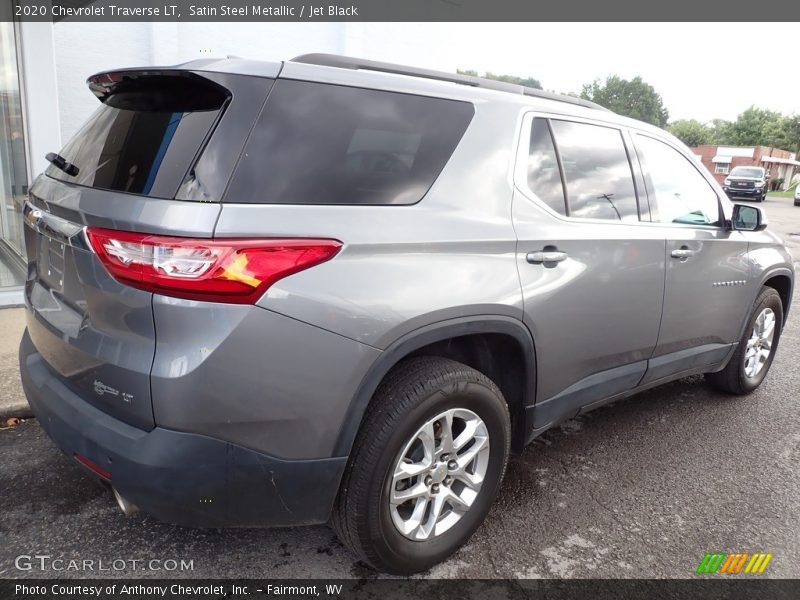 Satin Steel Metallic / Jet Black 2020 Chevrolet Traverse LT