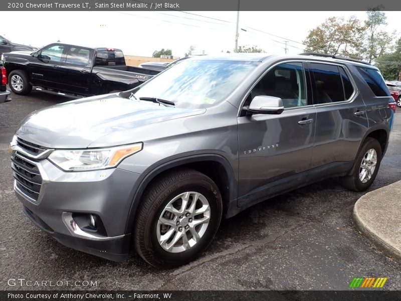 Satin Steel Metallic / Jet Black 2020 Chevrolet Traverse LT
