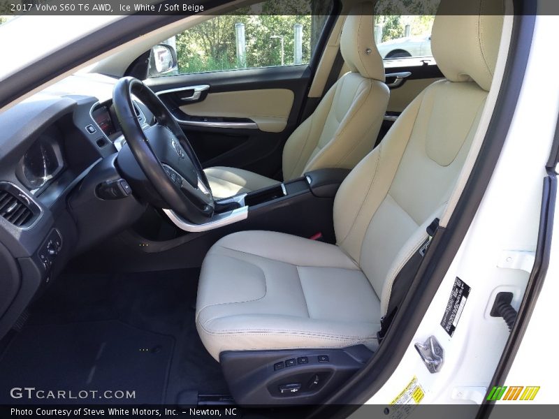 Front Seat of 2017 S60 T6 AWD