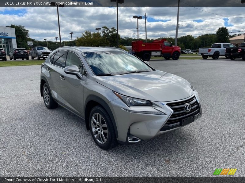 Atomic Silver / Flaxen 2016 Lexus NX 200t AWD