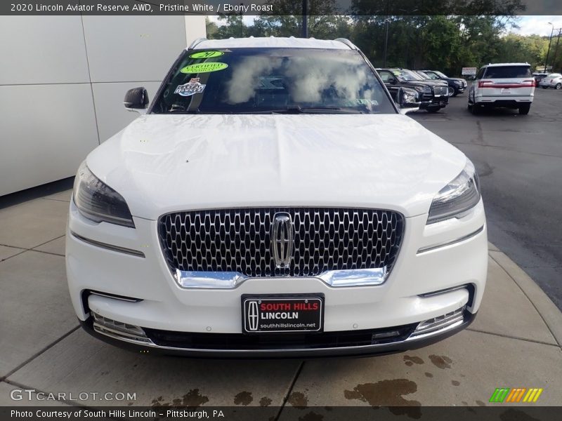 Pristine White / Ebony Roast 2020 Lincoln Aviator Reserve AWD