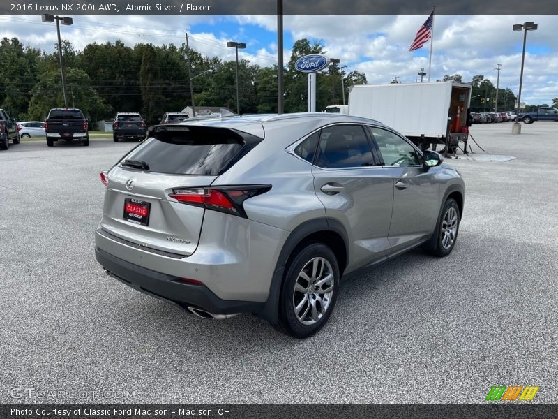 Atomic Silver / Flaxen 2016 Lexus NX 200t AWD