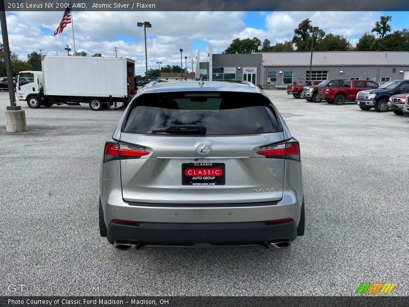 Atomic Silver / Flaxen 2016 Lexus NX 200t AWD