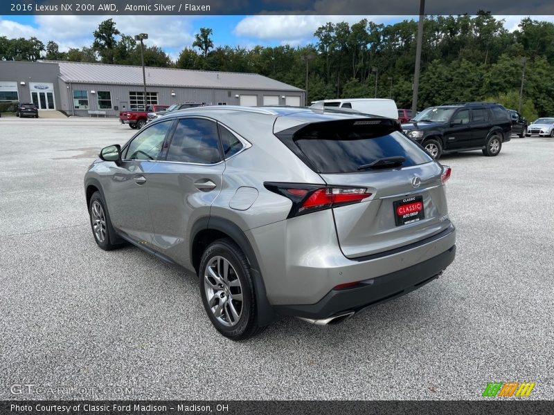 Atomic Silver / Flaxen 2016 Lexus NX 200t AWD